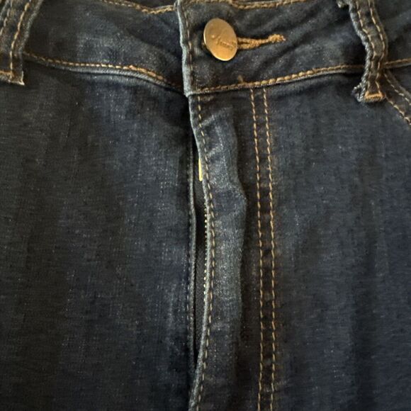 United We Stand Fringed Distressed Jeans Jr Womens Sz 15 USA Festival Boho Denim - Picture 2 of 14